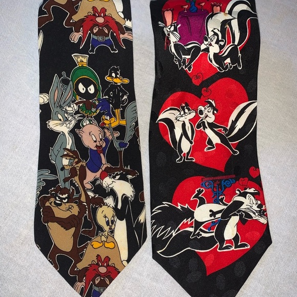 Vintage Silk Looney Tunes Character Ties Set - Picture 5 of 7